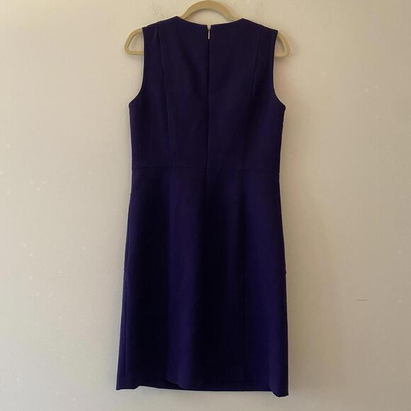 TORY BURCH purple wool knee length shift dress - Picture 7 of 7
